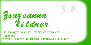 zsuzsanna mildner business card